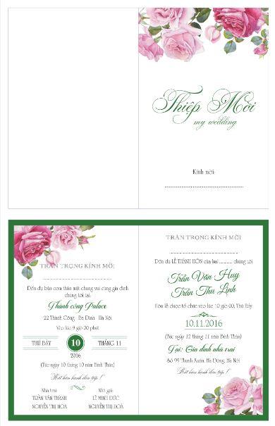 Mẫu thiệp cưới đẹp 20  Wedding Invitation file CDR  Diễn đàn chia sẻ file  thiết kế đồ họa miễn phí