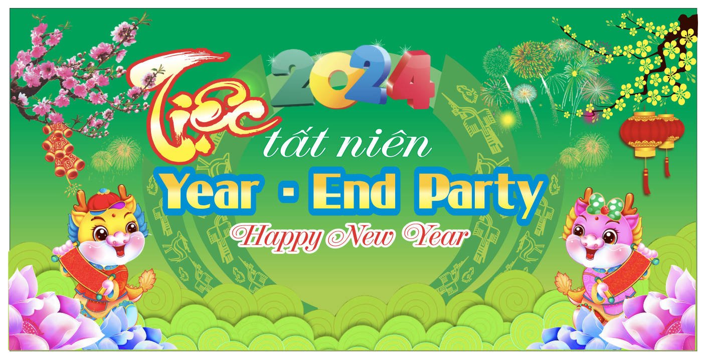 612422 file thiết kế phông nền sân khấu tất niên year end party 2024 corel x7