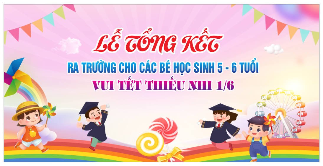 35246 background phông nền lễ tổng kết ra trường mầm non file corel x7