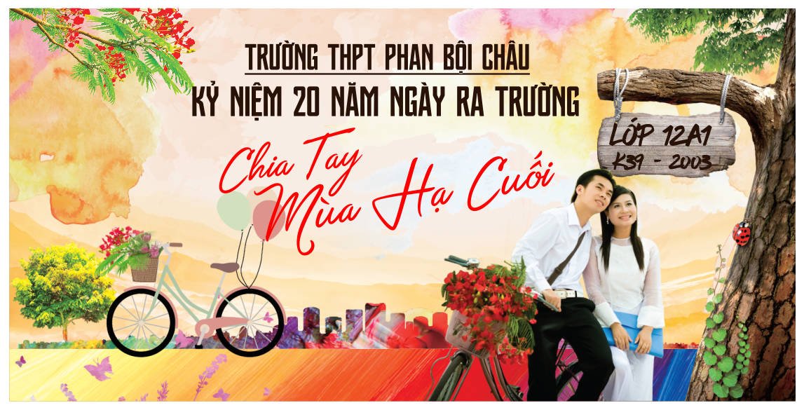 85241 background phông nền họp lớp kỷ niệm ngày ra trường file corel x7
