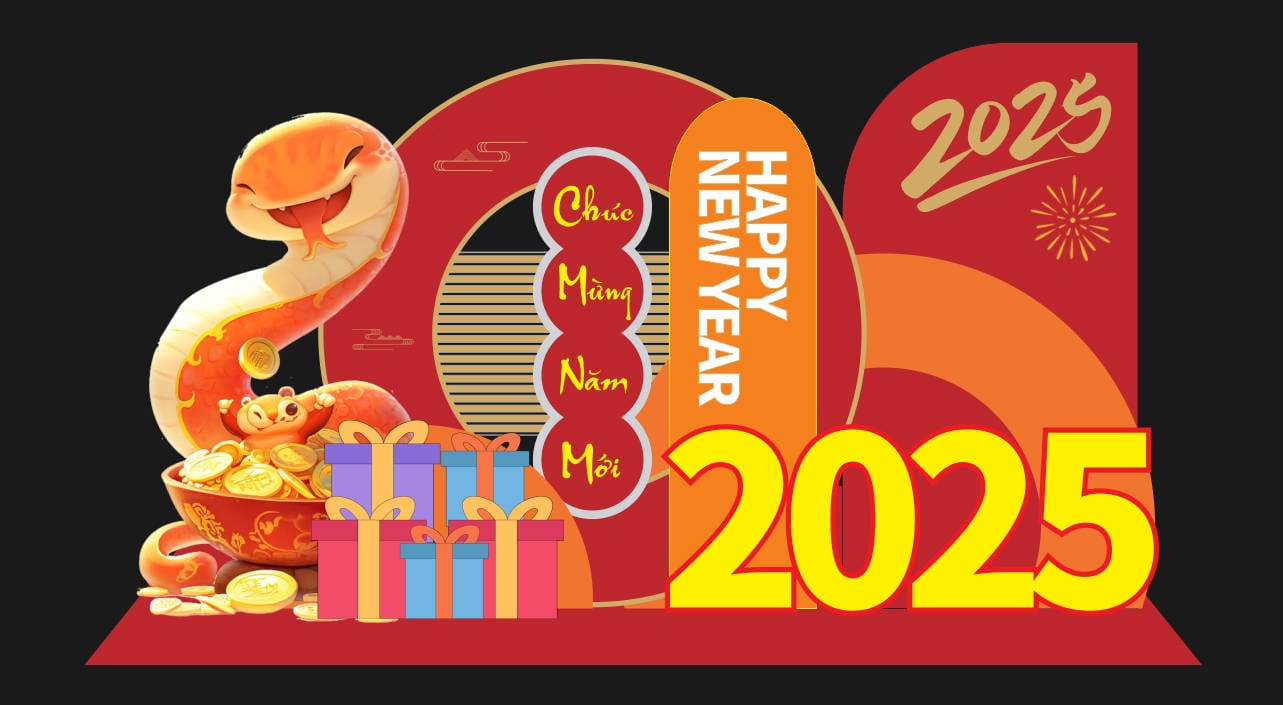 112246 file thiết kế mô hình decor trang trí chụp ảnh tết năm mới Ất Tỵ 2025 corel x7