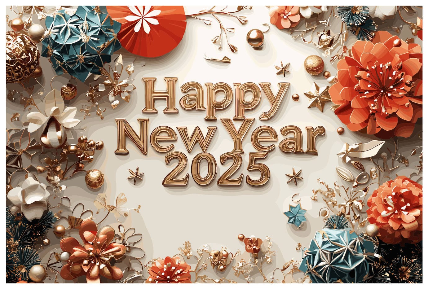 212244 vector background nền hoa 3D happy new year 2025 file corel 12
