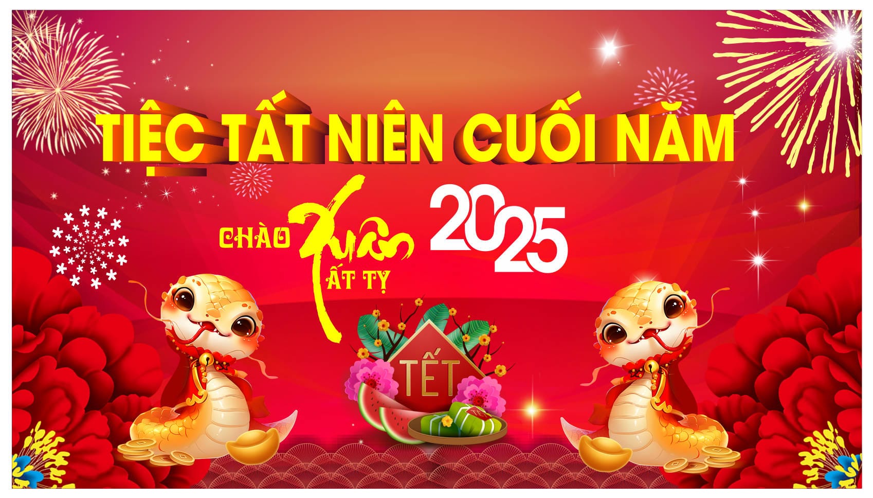 2311243 file thiết kế background phông nền maket tiệc tất niên cuối năm xuân Ất Tỵ 2025 corel x7