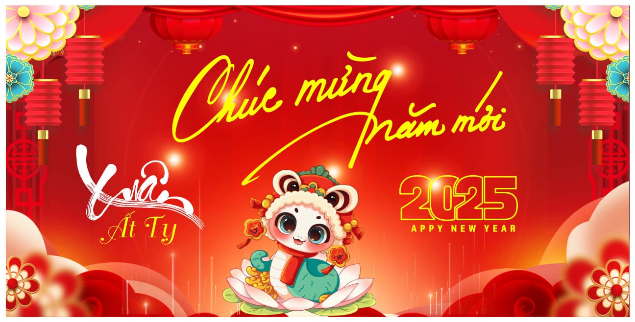 8112416 background phông nền maket chúc mừng năm mới tết Ất Tỵ 2025 file corel x7