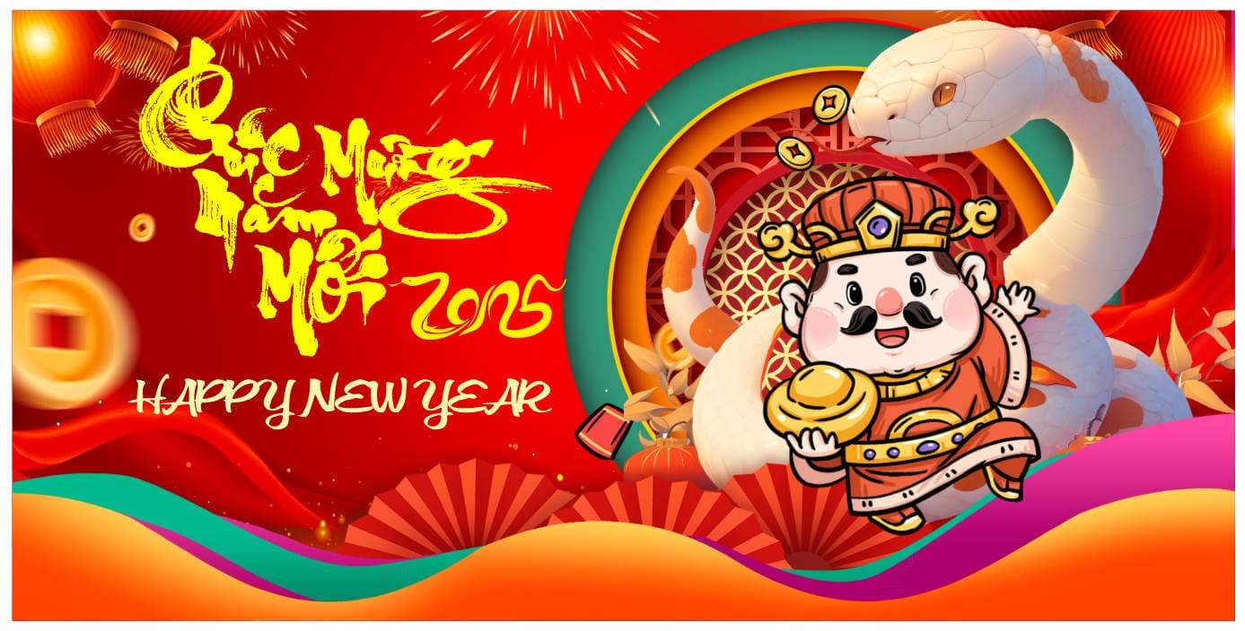 8112434 background phông nền maket chúc mừng năm mới tết Ất Tỵ 2025 file corel x7
