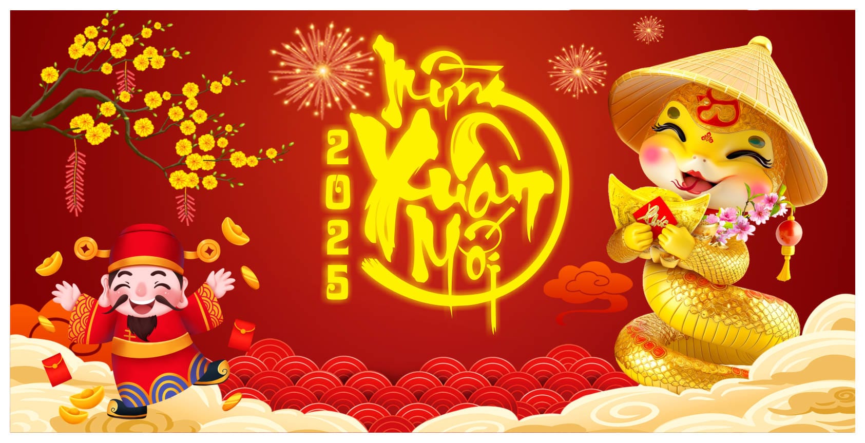 8112439 background phông nền maket chúc mừng năm mới tết Ất Tỵ 2025 file corel x7