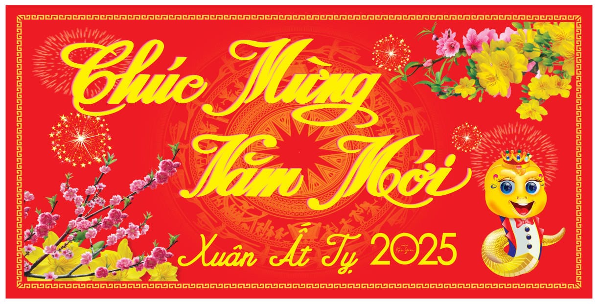811249 background phông nền maket chúc mừng năm mới tết Ất Tỵ 2025 file corel x7