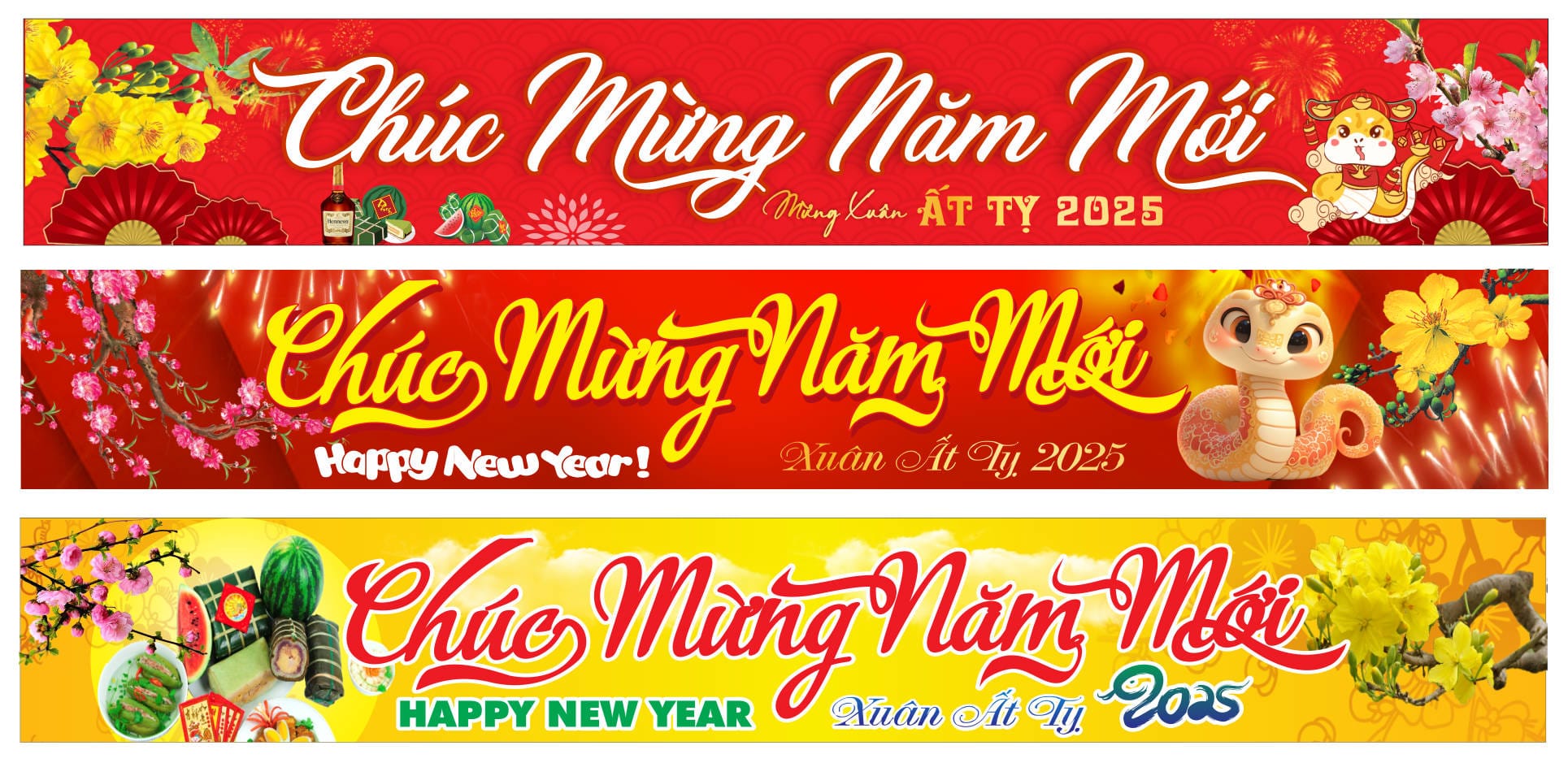911246 file thiết kế băng rôn chúc mừng năm mới xuân Ất Tỵ 2025 corel x7