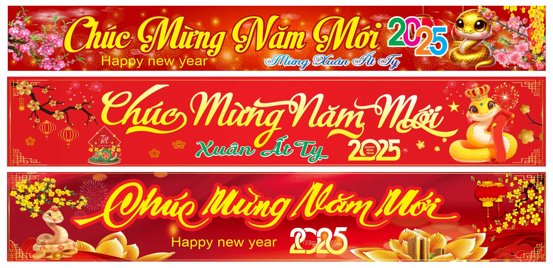 911247 file thiết kế băng rôn chúc mừng năm mới xuân Ất Tỵ 2025 corel x7