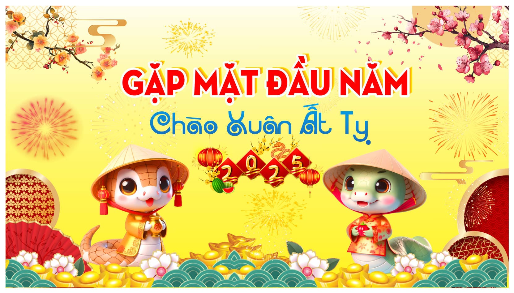 21255 background phông nền maket gặp mặt đầu xuân chúc mừng năm mới Ất Tỵ 2025 file corel x7