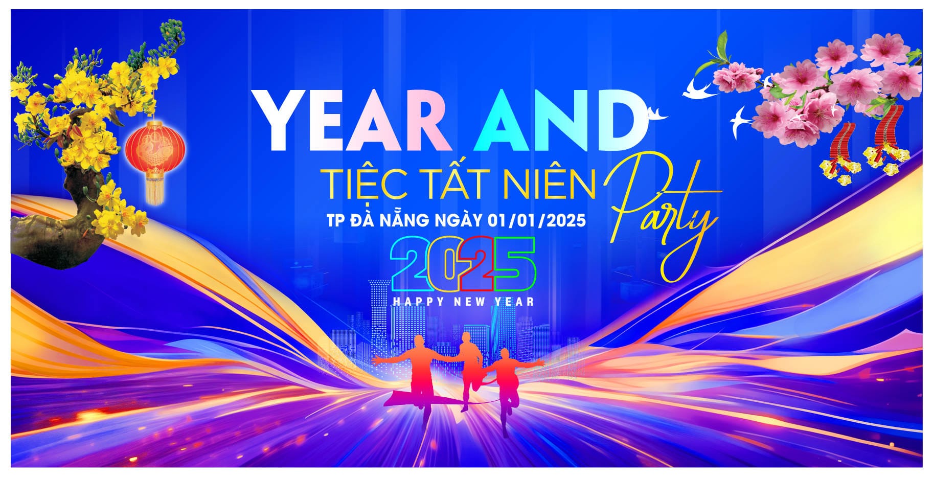 5112430 background phông nền sân khấu tất niên year end party 2025 file corel x7