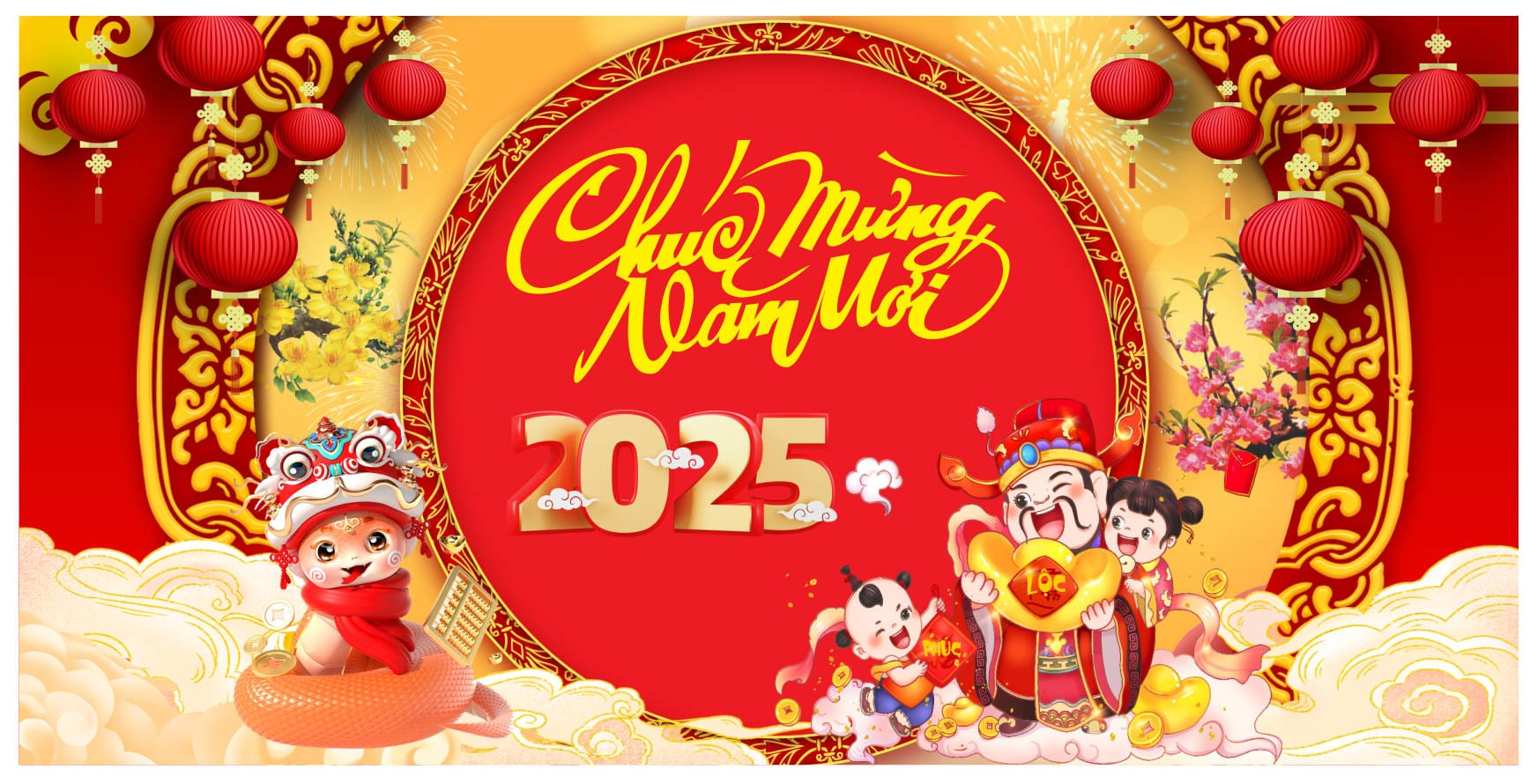 8112456 background phông nền maket chúc mừng năm mới tết Ất Tỵ 2025 file corel x7