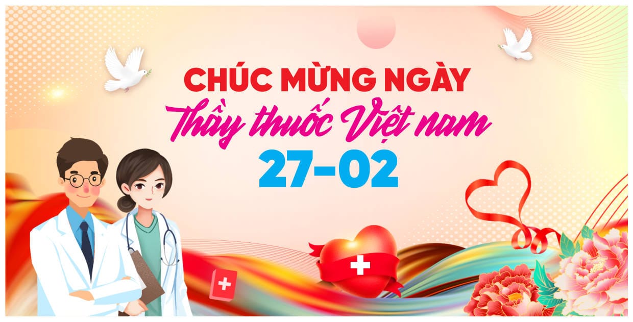 612523 background phông nền maket chúc mừng ngày thầy thuốc Việt Nam 27.2 file corel x7