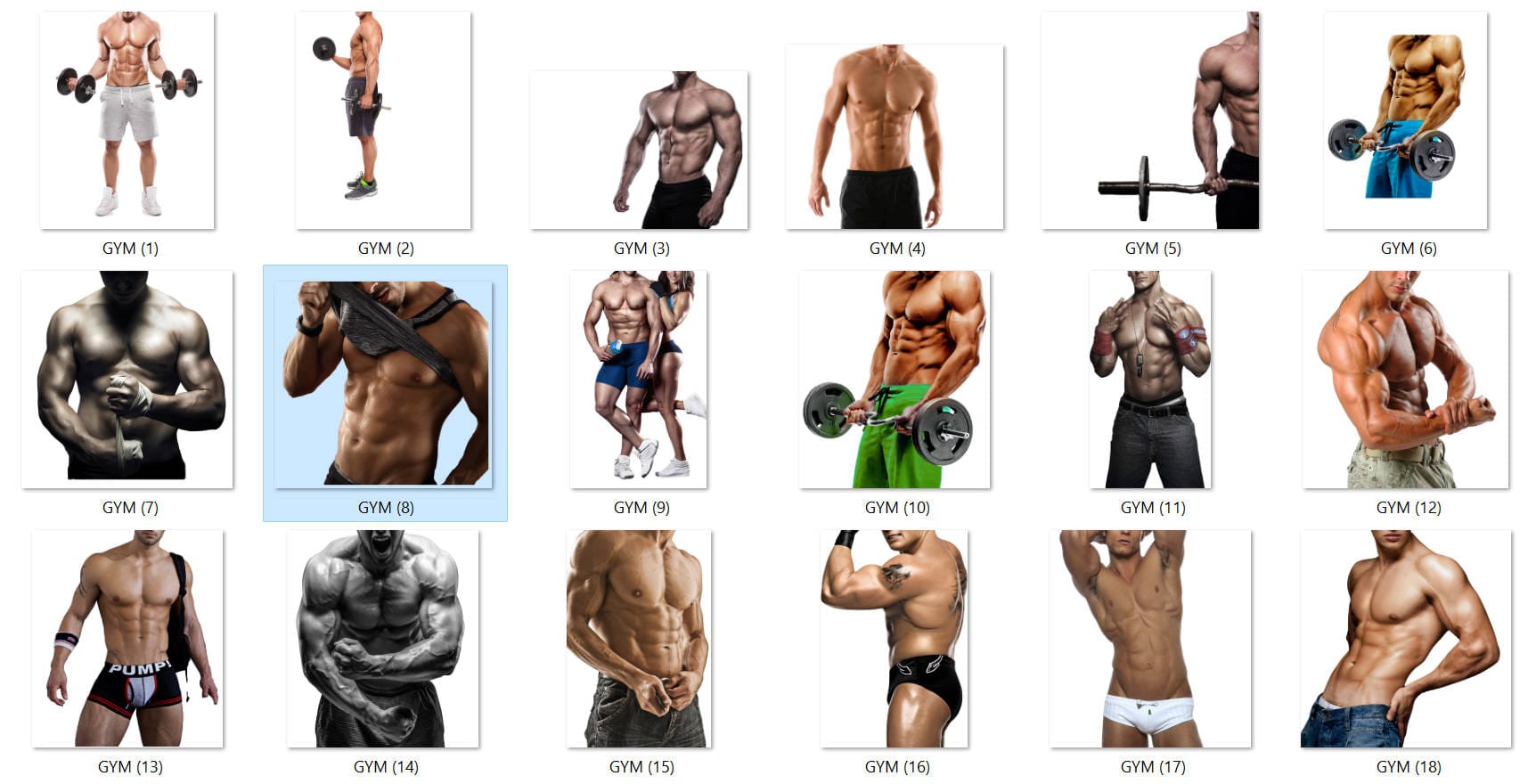 81251 ảnh PNG trang trí phòng Gym