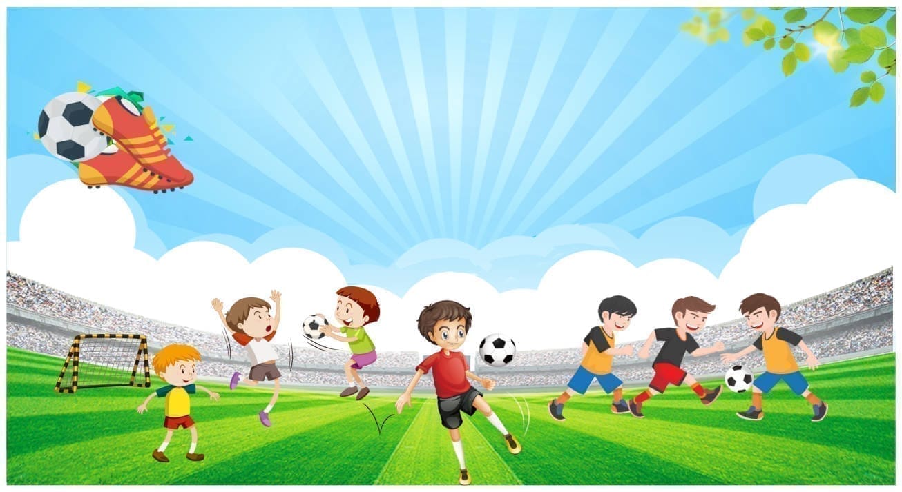 14251 background phông nền maket thể thao bóng đá thiếu nhi file corel x7