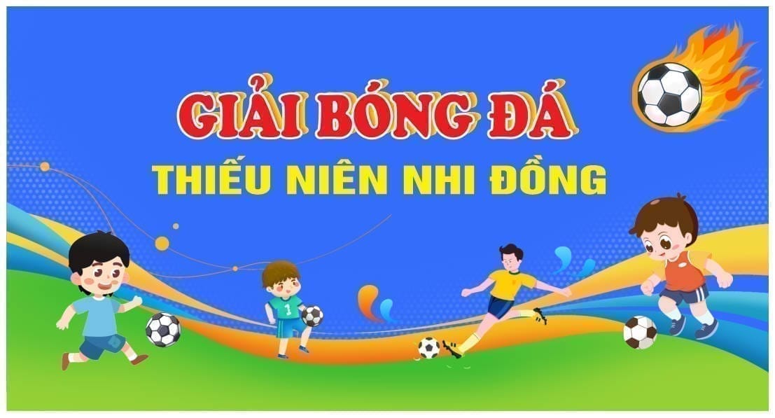 14254 background phông nền maket thể thao bóng đá thiếu nhi file corel x7
