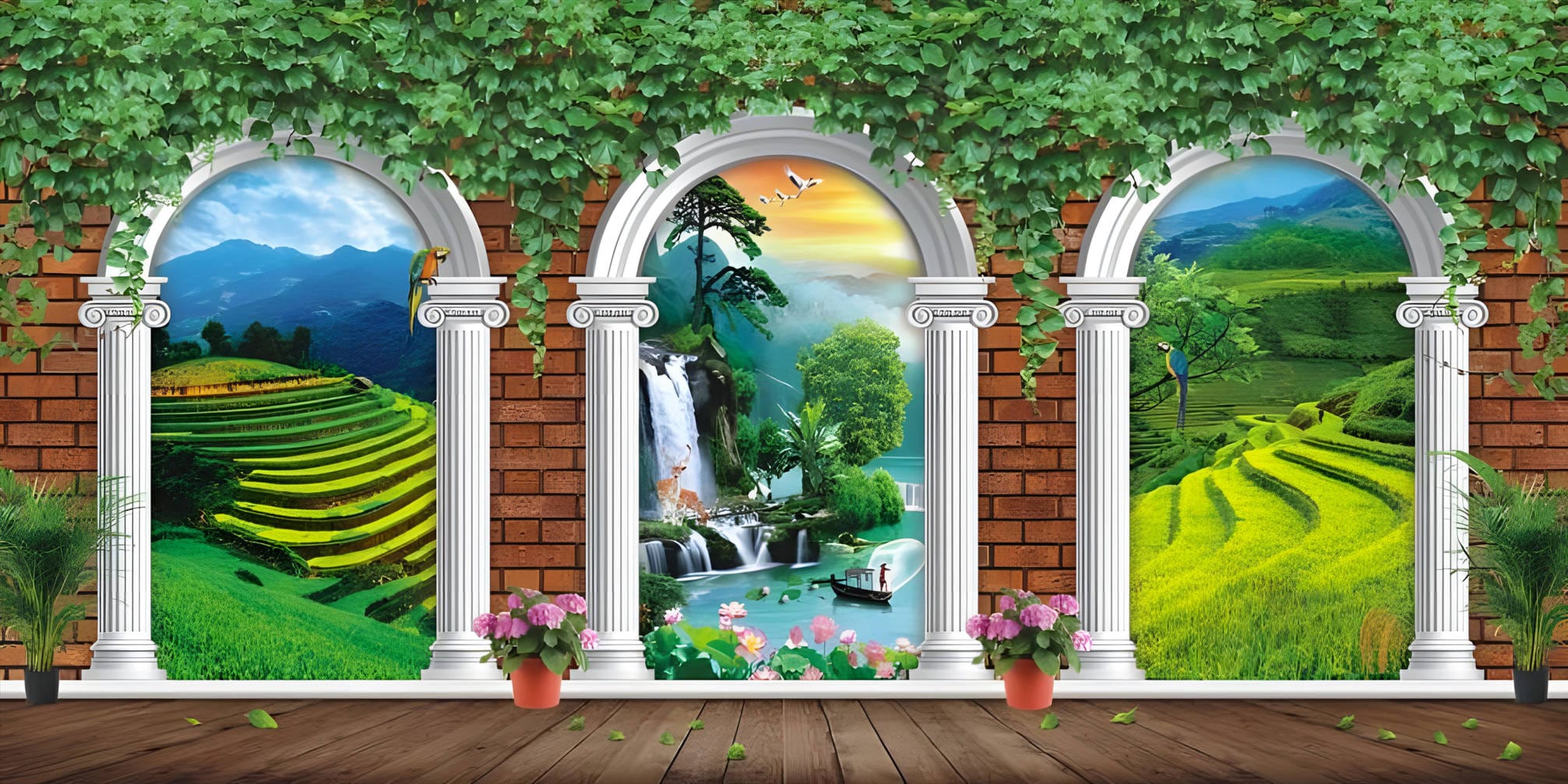 tranh tường trang trí tiệm cà phê trà chanh trà sữa file ảnh JPG (24)