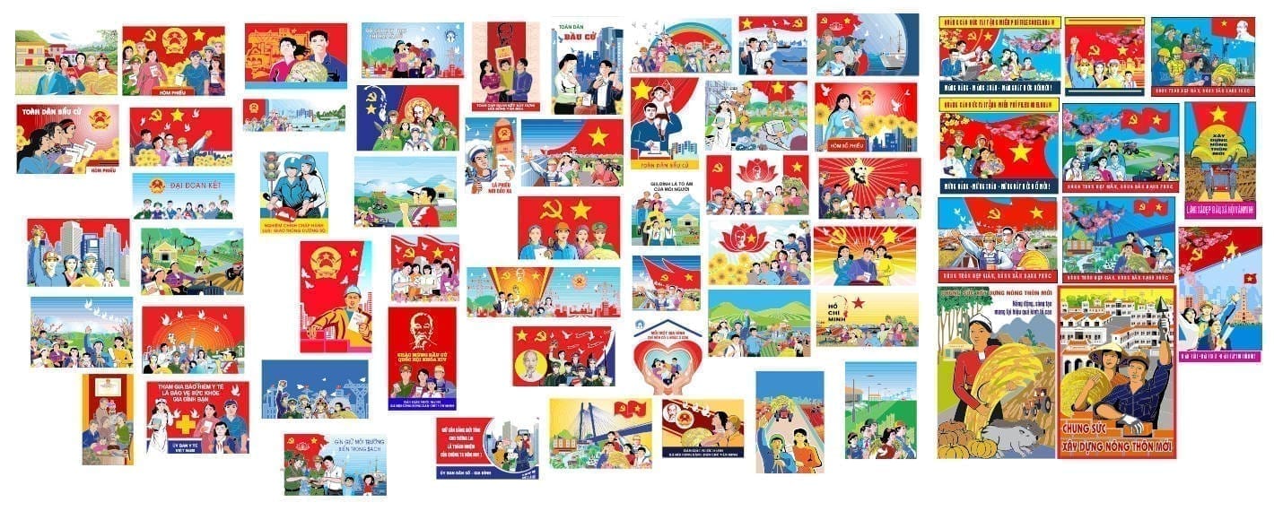 242511 vector pano tranh cổ động tuyên truyền file corel x7