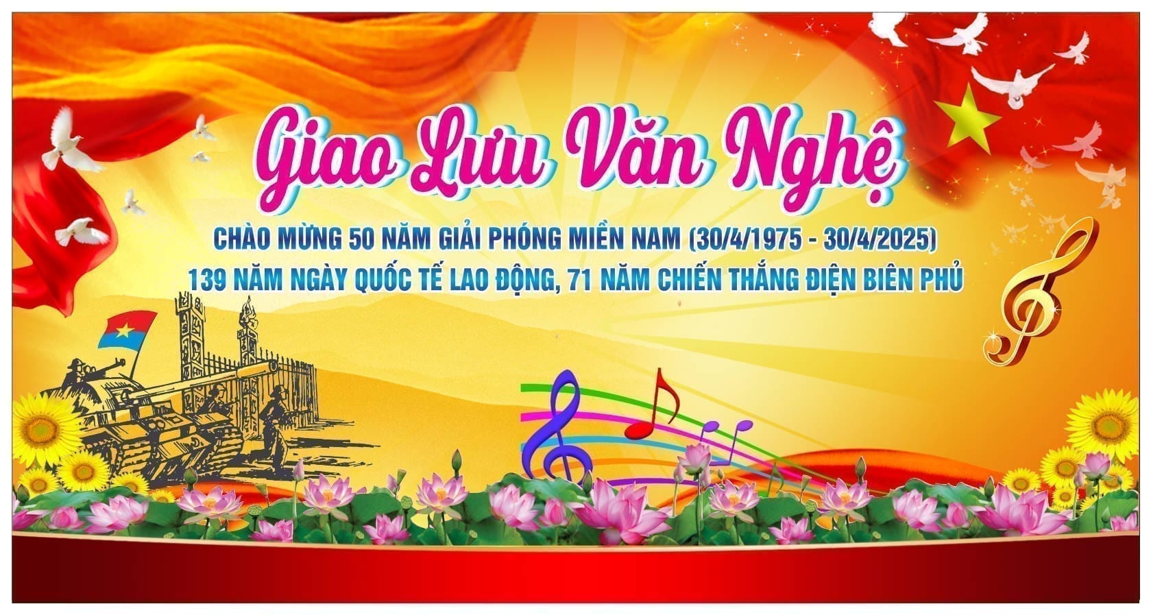 34251 background phông nền maket giao lưu văn nghệ chào mừng ngày giải phóng miền nam 30.4 file corel x7