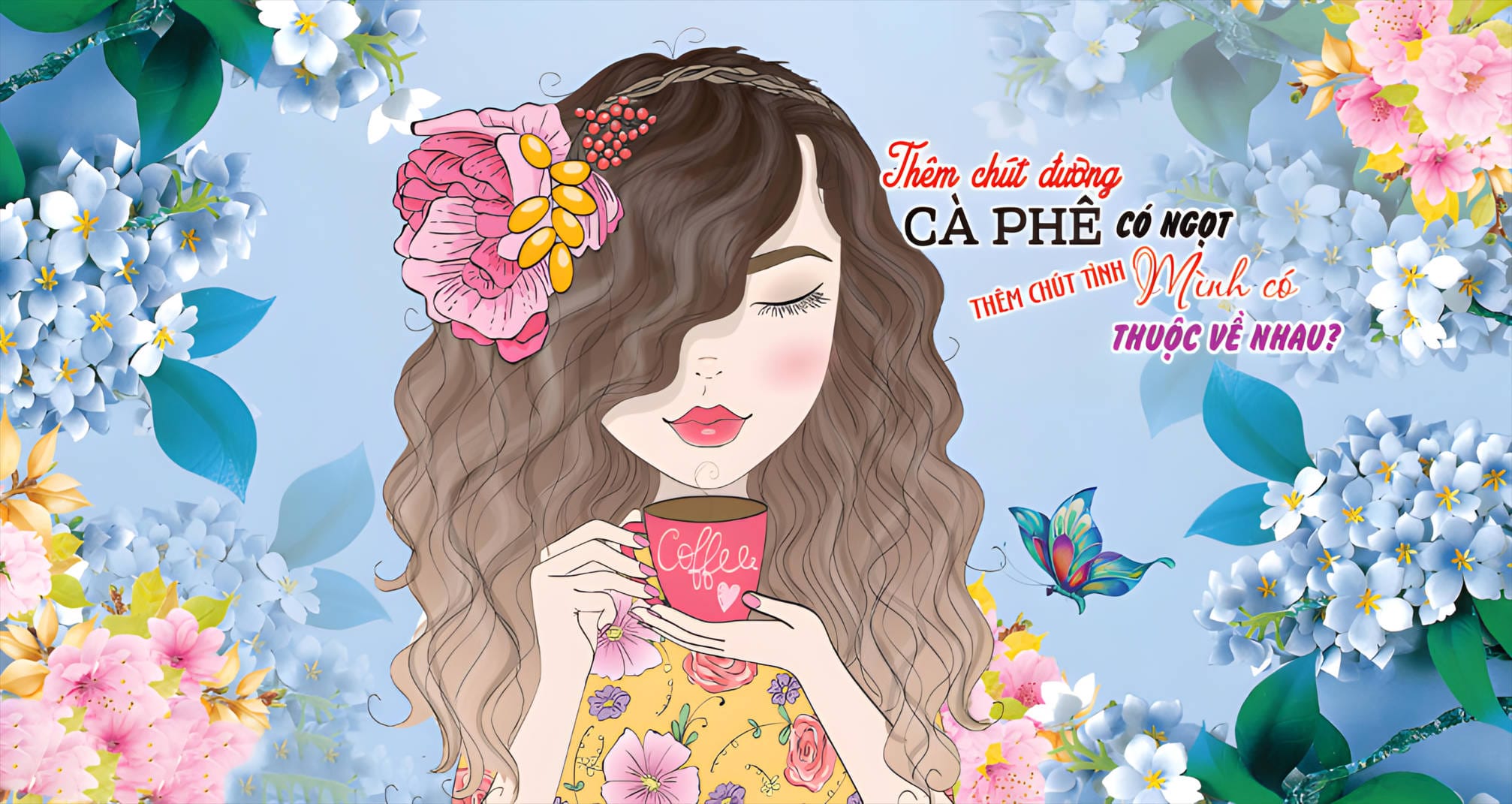 tranh tường trang trí tiệm cà phê trà chanh trà sữa file ảnh JPG (79)