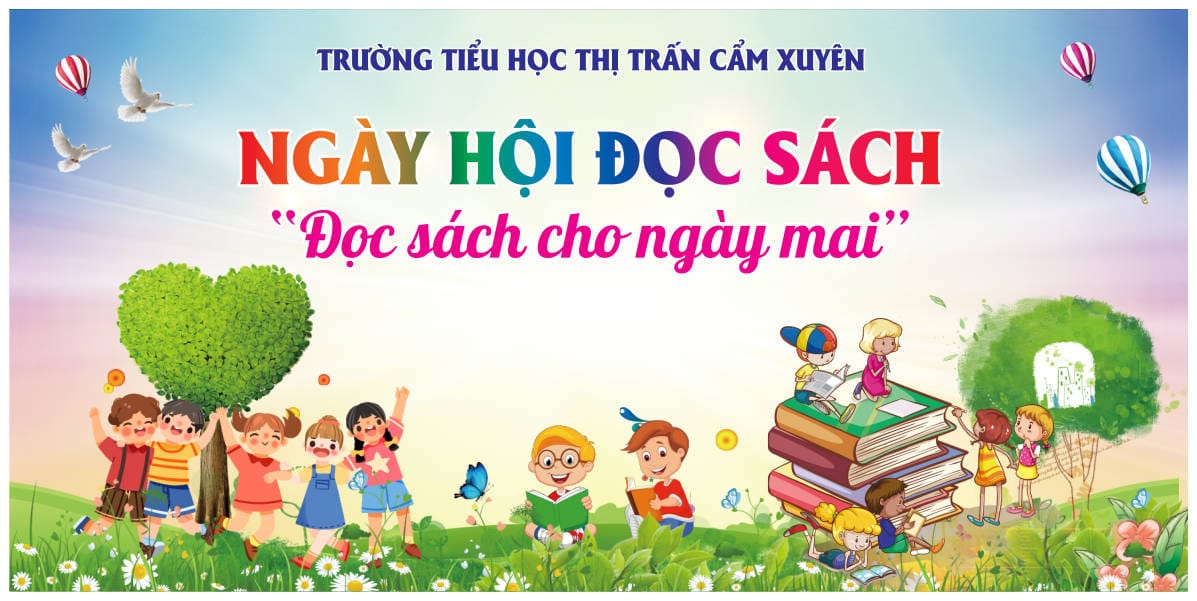 83257 background phông nền maket thư viện ngày hội đọc sách file corel x7