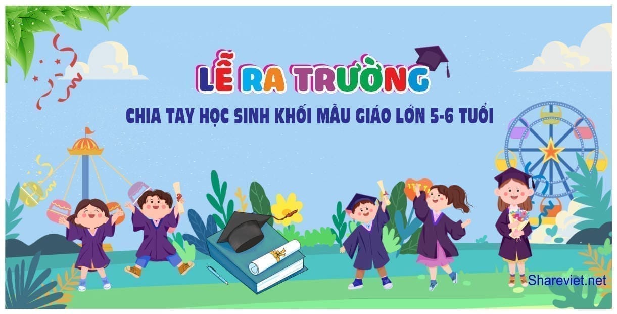 642521 background phông nền maket lễ tổng kết ra trường mầm non file corel x7