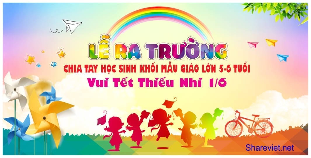642555 background phông nền maket lễ tổng kết ra trường mầm non file corel x7