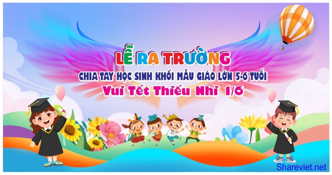 642560 background phông nền maket lễ tổng kết ra trường mầm non file corel x7