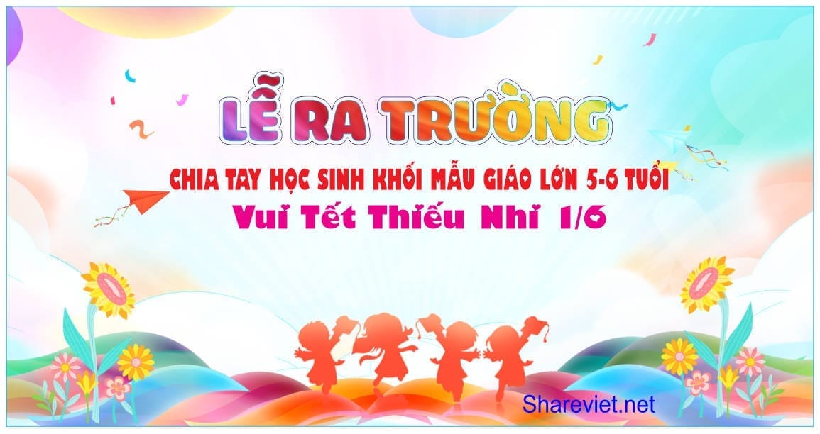 642564 background phông nền maket lễ tổng kết ra trường mầm non file corel x7