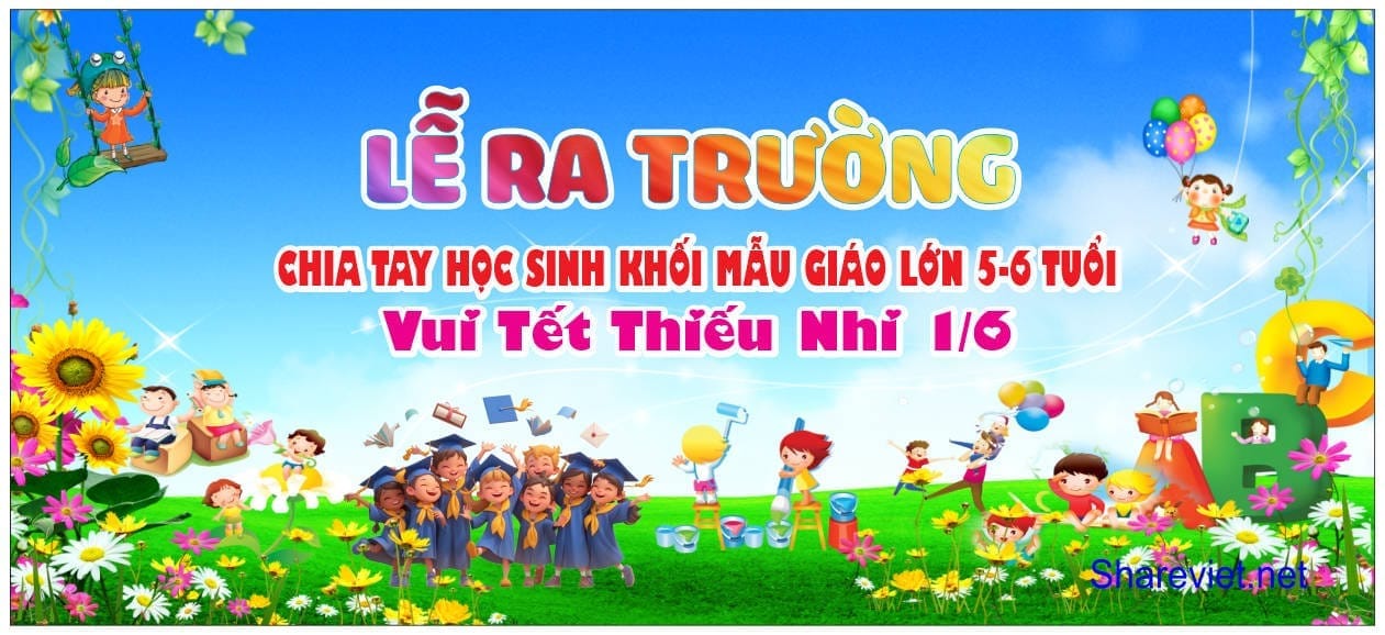 642578 background phông nền maket lễ tổng kết ra trường mầm non file corel x7