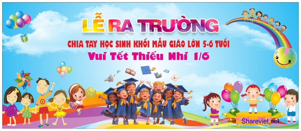 642579 background phông nền maket lễ tổng kết ra trường mầm non file corel x7