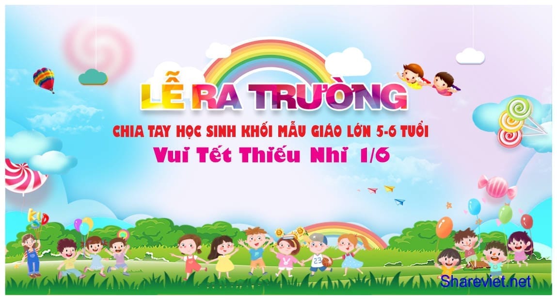 642582 background phông nền maket lễ tổng kết ra trường mầm non file corel x7
