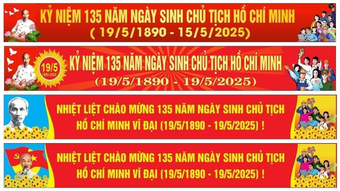 842515 băng rôn kỷ niệm ngày sinh chủ tịch Hồ Chí Minh corel x7