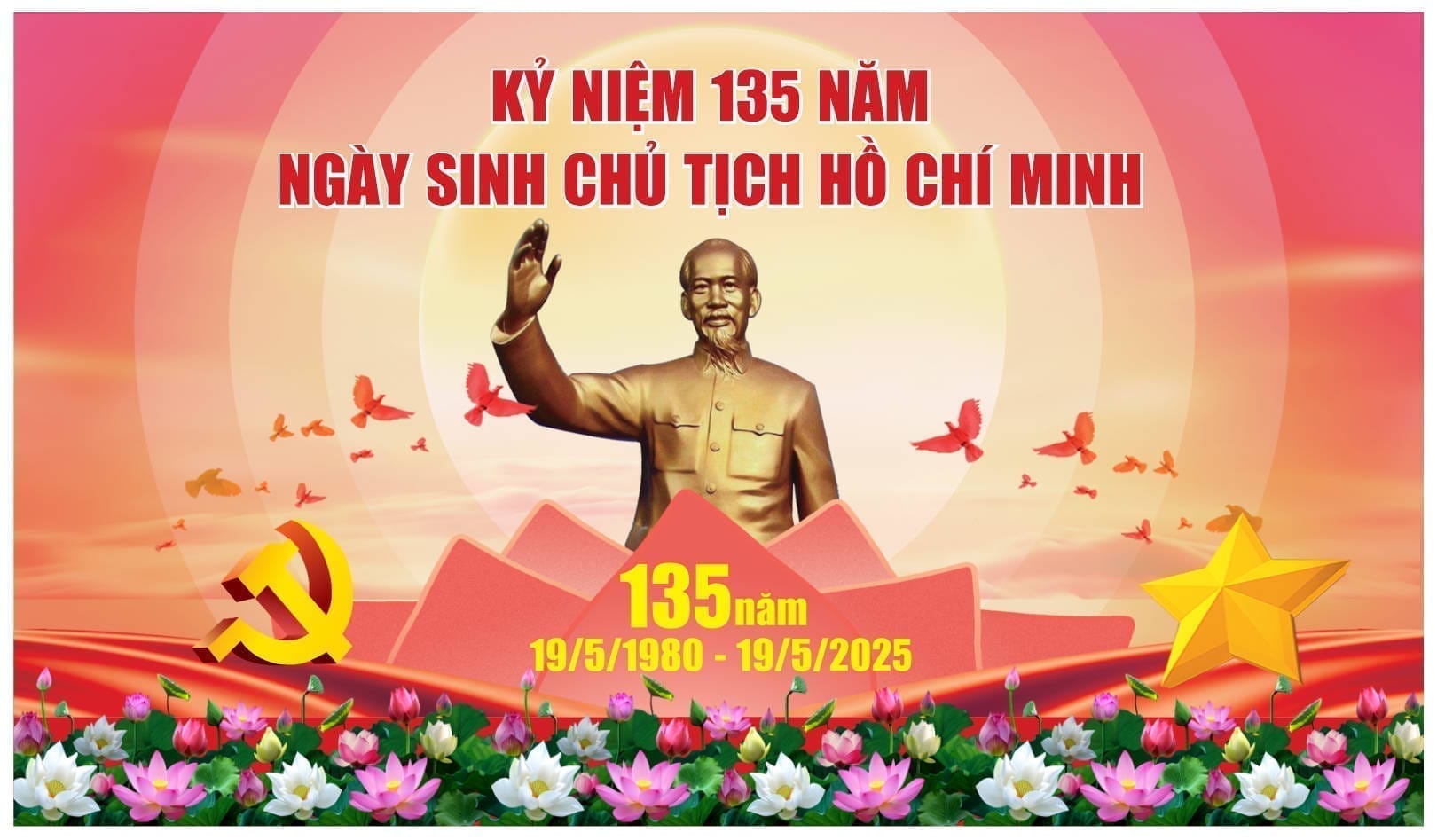 84254 background phông nền maket kỷ niệm ngày sinh chủ tịch Hồ Chí Minh corel x7