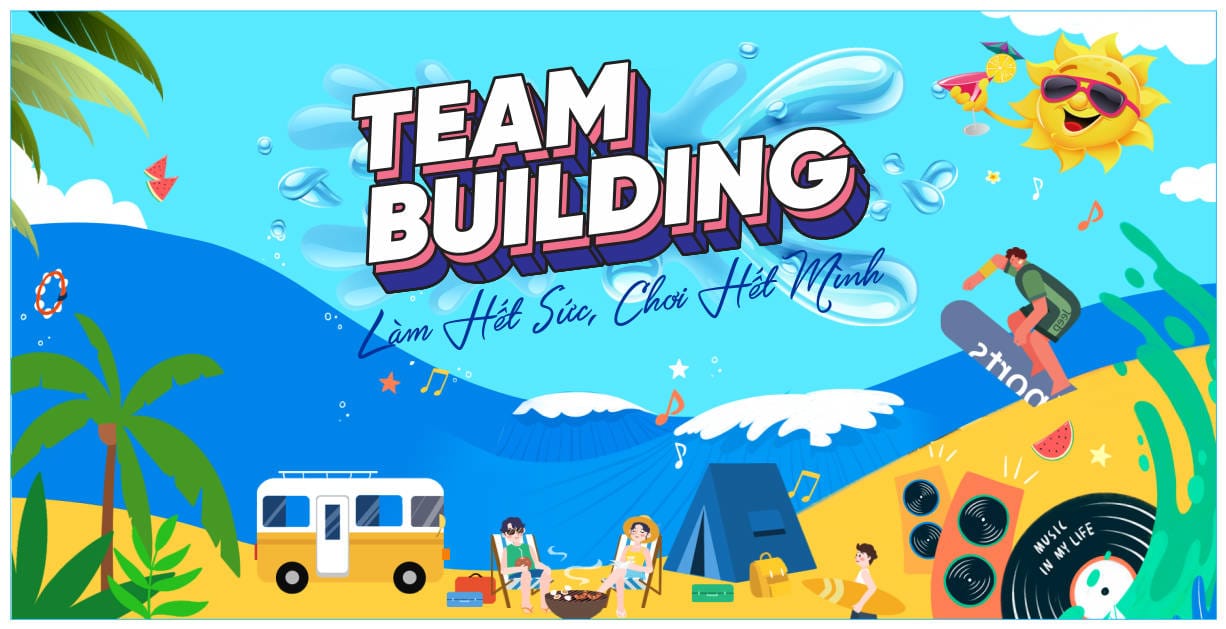26255 background phông nền maket gala dinner team building file corel x7