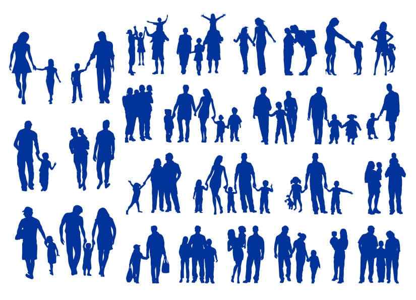 362513 vector gia đình file corel 12