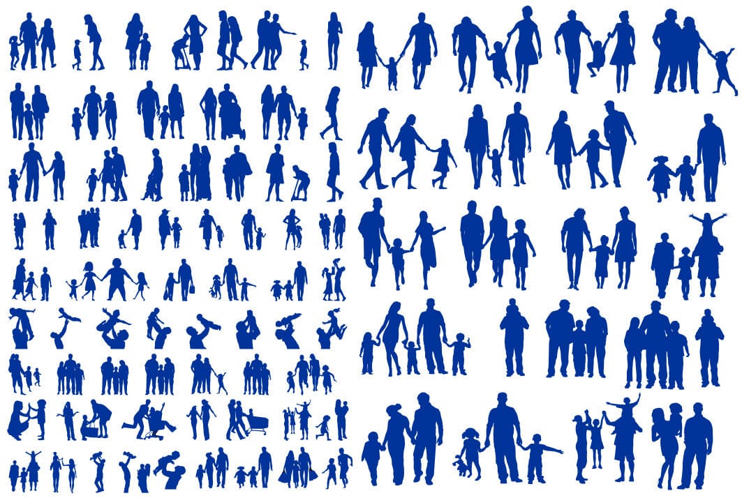 362514 vector gia đình file corel 12