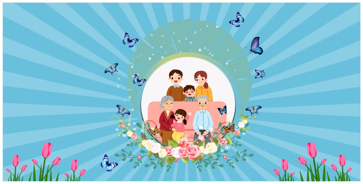 36256 background phông nền maket ngày gia đình Việt Nam 28.6 file corel x7