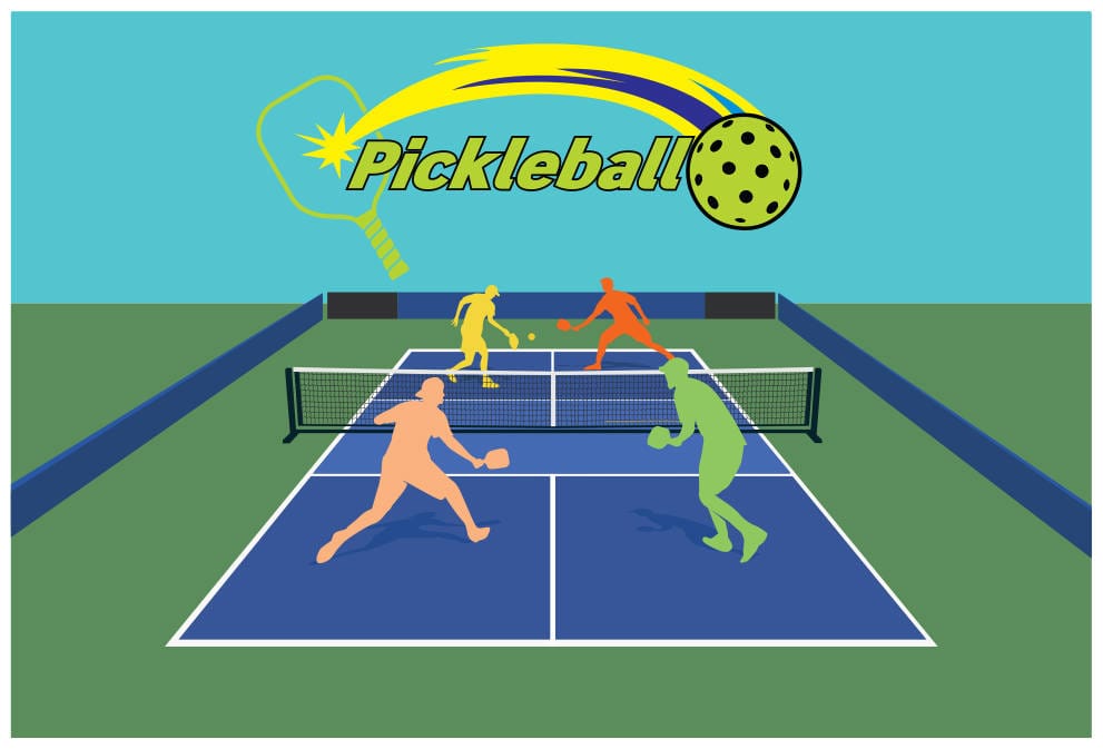 562515 background phông nền maket thể thao pickleball file corel x7