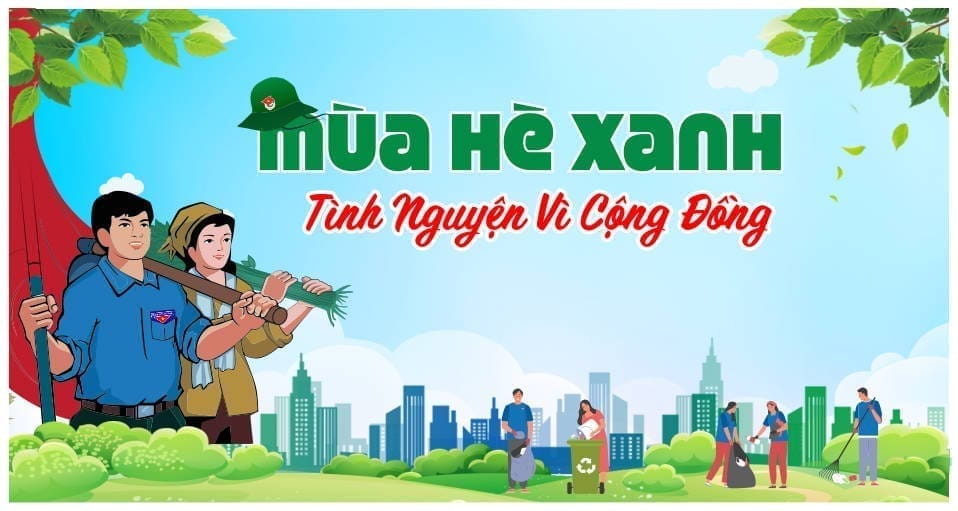 86252 background phông nền maket chiến dịch thanh niên tình nguyện hè file corel x7