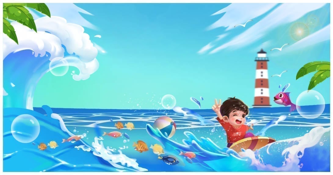 1062521 background phông nền biển mùa hè trang trí bể bơi công viên nước file corel x7