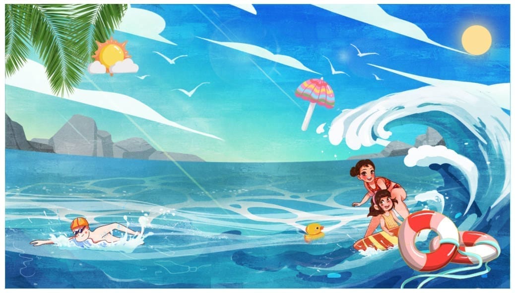 1062522 background phông nền biển mùa hè trang trí bể bơi công viên nước file corel x7
