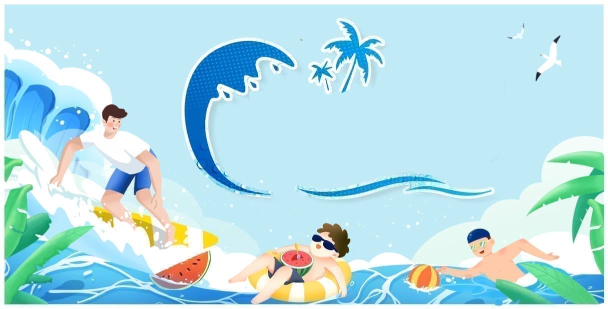 106258 background phông nền biển mùa hè trang trí bể bơi công viên nước file corel x7