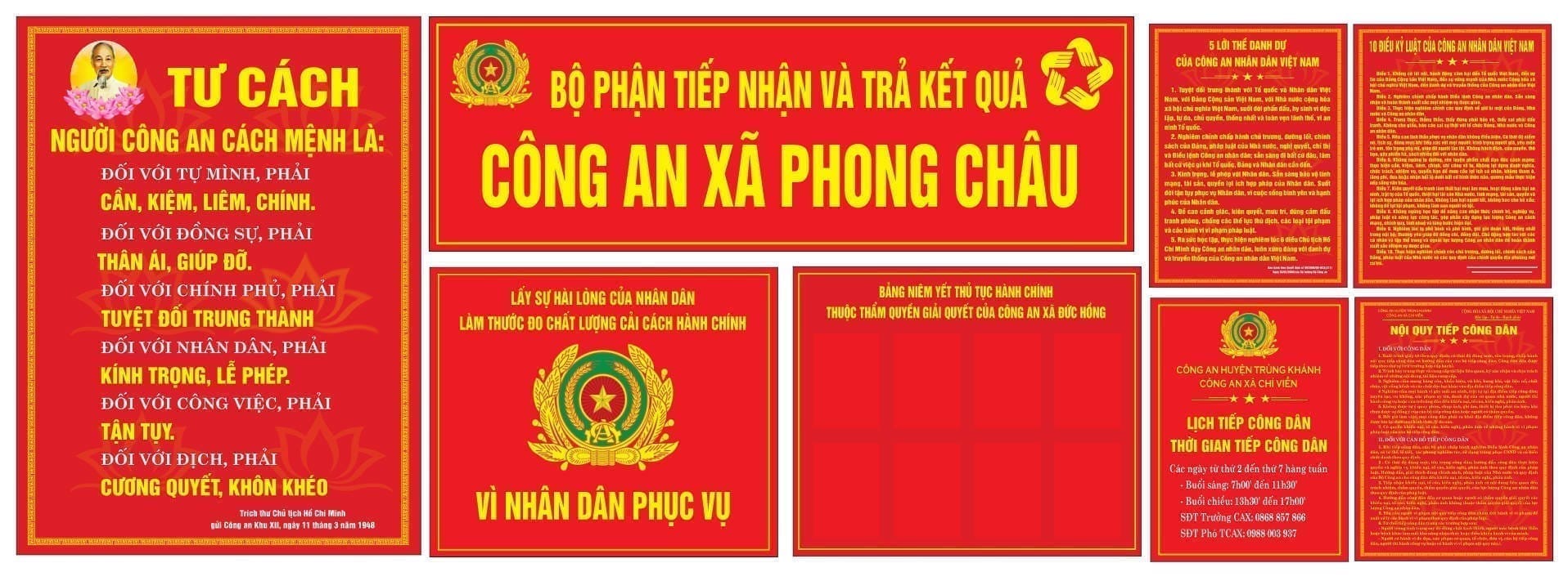 156251 bảng biểu bộ phận tiếp nhận và trả kết quả công an xã file corel 12
