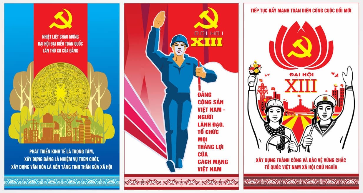 172510 file thiết kế trang trí tuyên truyền đại hội Đảng file corel x7