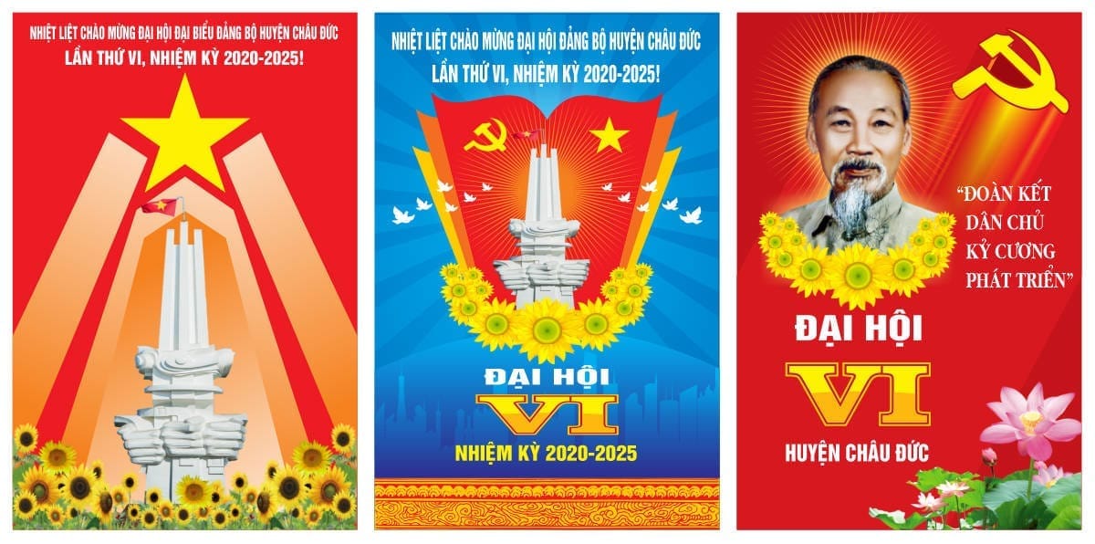 172516 file thiết kế trang trí tuyên truyền đại hội Đảng file corel x7