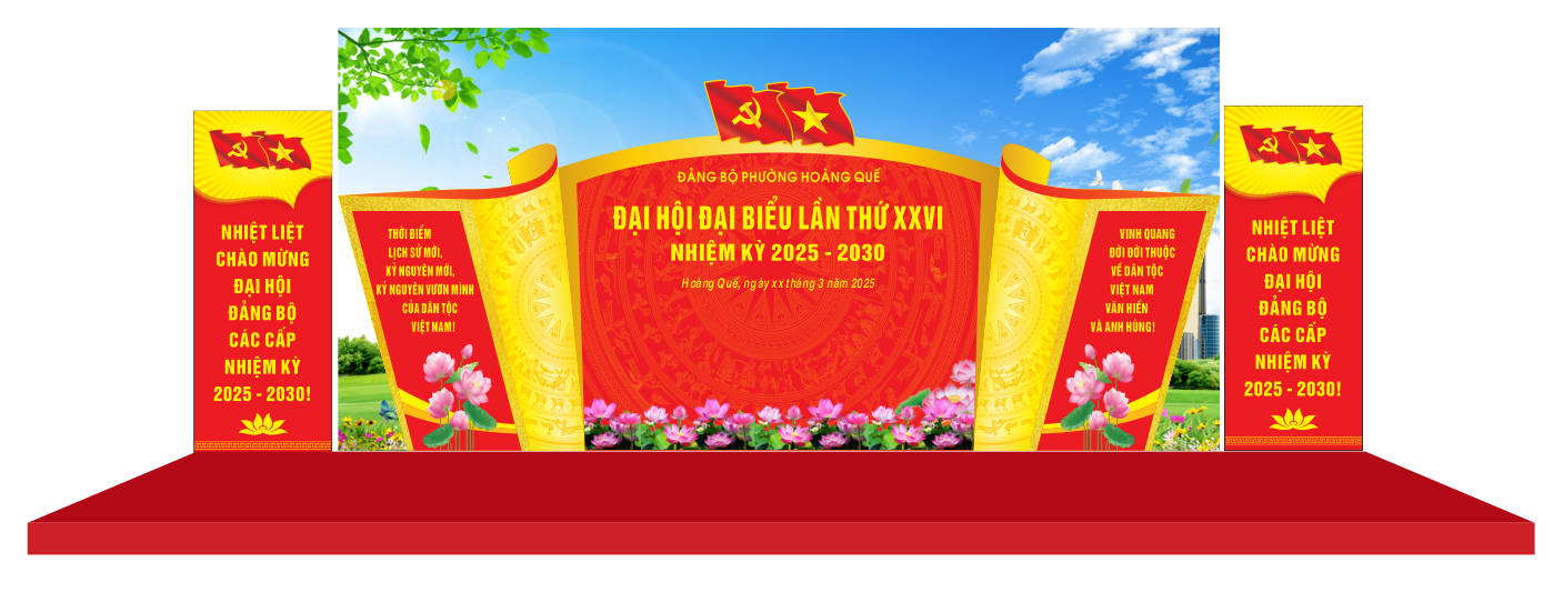 172522 file thiết kế trang trí tuyên truyền đại hội Đảng file corel x7