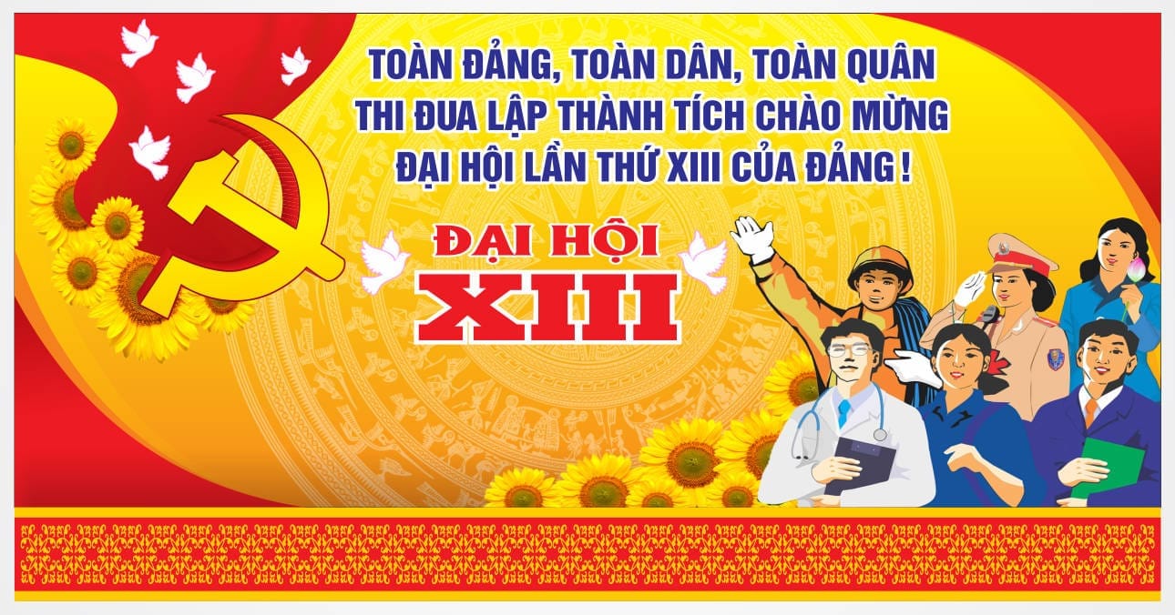 172526 file thiết kế trang trí tuyên truyền đại hội Đảng file corel x7