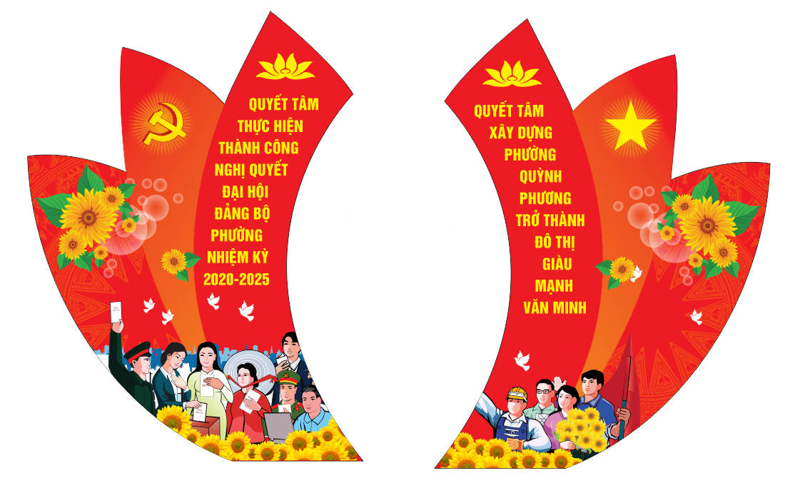 172527 file thiết kế trang trí tuyên truyền đại hội Đảng file corel x7