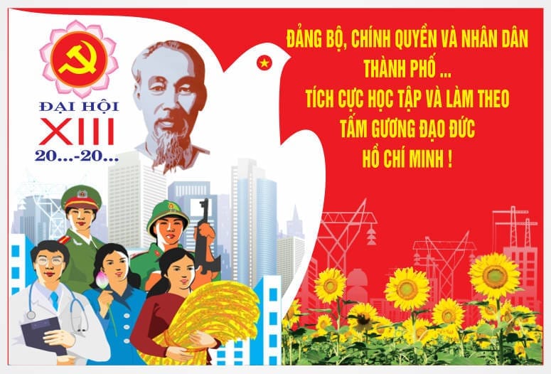 172531 file thiết kế trang trí tuyên truyền đại hội Đảng file corel x7